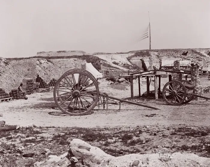 Framed Print : Fort Johnson, James Island, South Carolina, 1861-65. Creator: Unknown Framed Print : Fort Johnson, James Island, South Carolina, 1861-65. Creator: Unknown