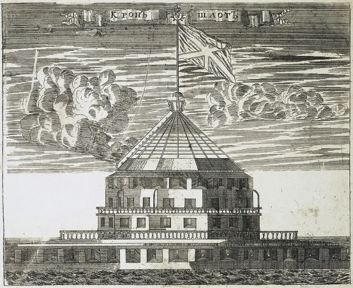 Framed Print : Fort Kronschlot in Kronstadt, 1717. Artist: Rostovtsev, Alexei Ivanovich (1670s-1730s) Framed Print : Fort Kronschlot in Kronstadt, 1717. Artist: Rostovtsev, Alexei Ivanovich (1670s-1730s)