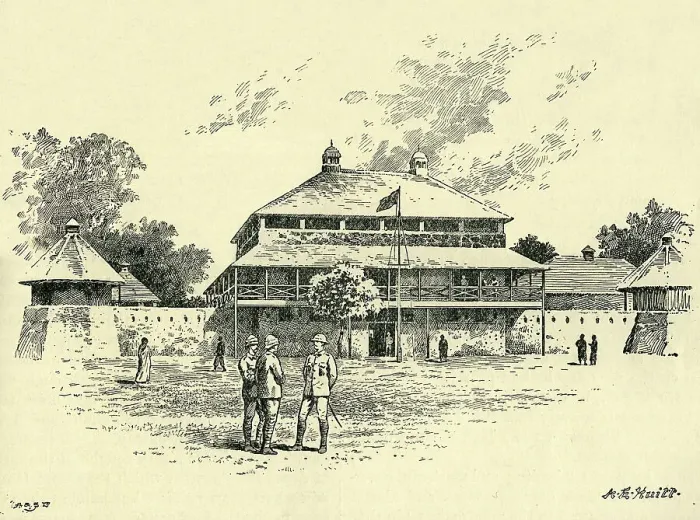 Framed Print : The Fort at Kumasi, c1900. Creator: A.E. Huitt Framed Print : The Fort at Kumasi, c1900. Creator: A.E. Huitt