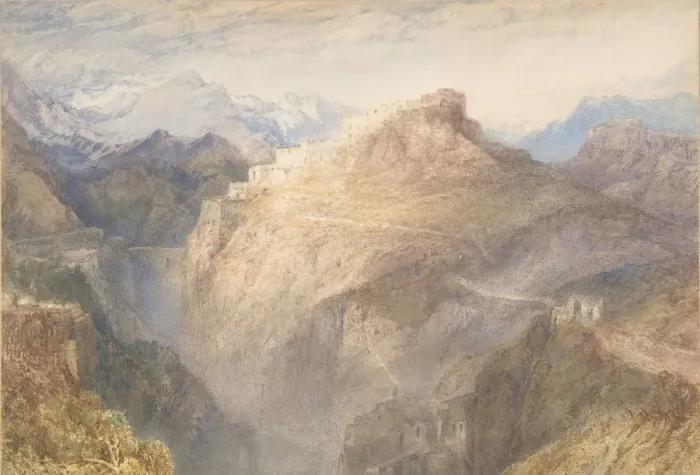 Framed Print : The Fort of L Esseillon, Val de la Maurienne, France, 1835-36. Creator: JMW Turner Framed Print : The Fort of L Esseillon, Val de la Maurienne, France, 1835-36. Creator: JMW Turner