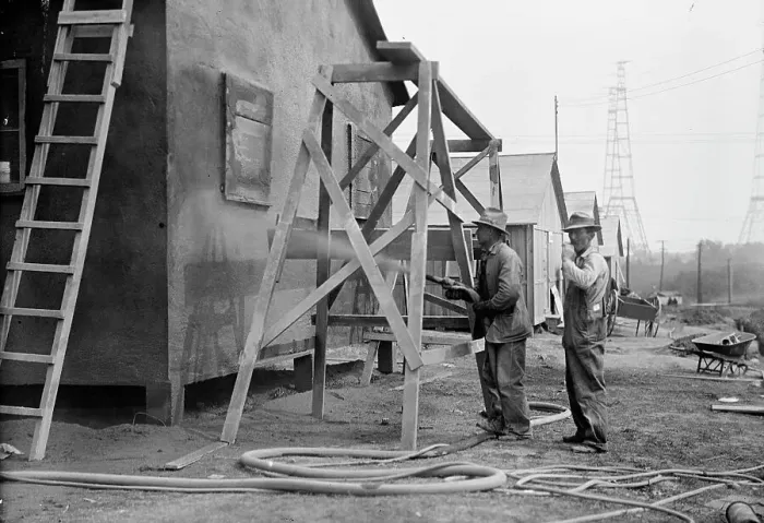 Framed Print : Fort McHenry, Cement Gun Used in Building Camp, 1917. Creator: Harris & Ewing. Fort McHenry, Cement Gun Used in Building Camp, 1917. Creator: Harris & Ewing Framed Print : Fort McHenry, Cement Gun Used in Building Camp, 1917. Creator: Harris & Ewing. Fort McHenry, Cement Gun Used in Building Camp, 1917. Creator: Harris & Ewing