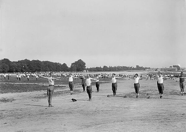 Fort Myer Officers Training Camp, 1917. Creator: Harris & Ewing. Fort Myer Officers Training Camp, 1917. Creator: Harris & Ewing