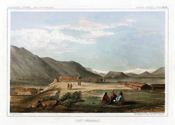 Fort Okinakane, USA, 1856. Artist: John Mix Stanley
