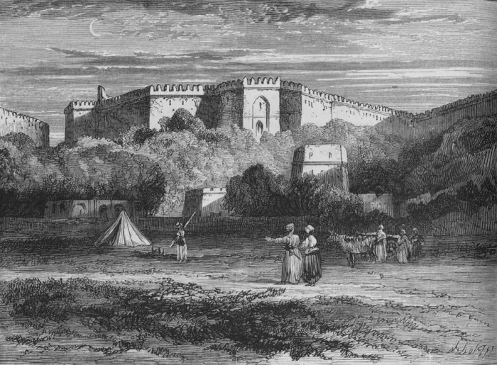 Framed Print : Fort Rhotas, near Chillianwallah, c1880 Framed Print : Fort Rhotas, near Chillianwallah, c1880