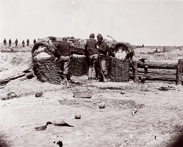 Framed Print : [Fort Sedgwick]  /  [Fort Price]. Brady album, p. 27, 1861-65. Creator: Tim O Sullivan
