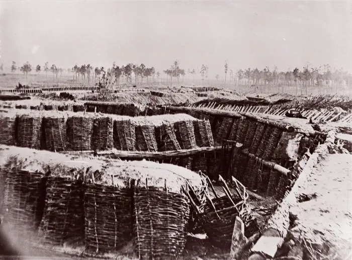Framed Print : Fort Sedgwick near Petersburg, interior, 1864. Creator: Tim O Sullivan Framed Print : Fort Sedgwick near Petersburg, interior, 1864. Creator: Tim O Sullivan