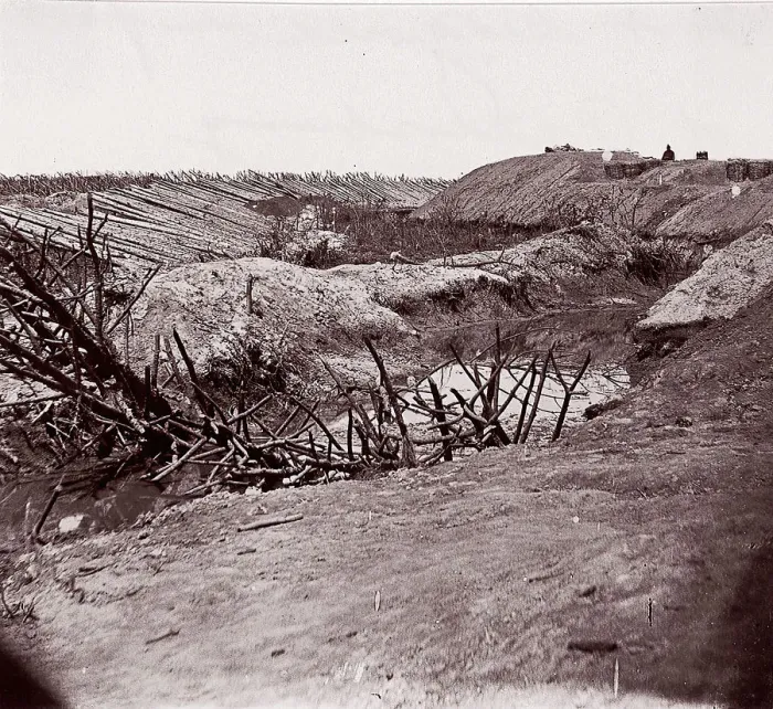 Framed Print : Fort Sedgwick in front of Petersburg, 1864. Creator: Tim O Sullivan Framed Print : Fort Sedgwick in front of Petersburg, 1864. Creator: Tim O Sullivan