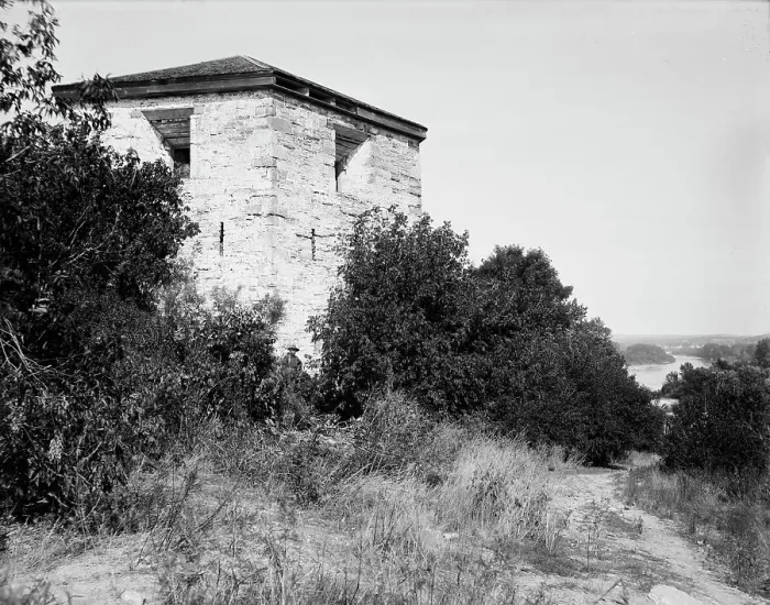 Framed Print : Fort Snelling block house, c1898. Creator: Unknown Framed Print : Fort Snelling block house, c1898. Creator: Unknown