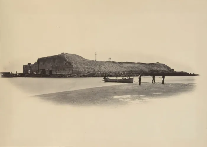 Framed Print : Fort Sumpter, 1860s. Creator: George N. Barnard Framed Print : Fort Sumpter, 1860s. Creator: George N. Barnard