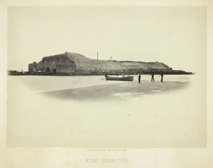 Framed Print : Fort Sumpter, 1865 / 66. Creator: George N. Barnard Framed Print : Fort Sumpter, 1865 / 66. Creator: George N. Barnard