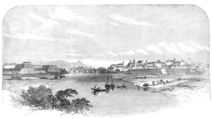 Framed Print : Fort and Town of Alessandria, 1857. Creator: Unknown Framed Print : Fort and Town of Alessandria, 1857. Creator: Unknown