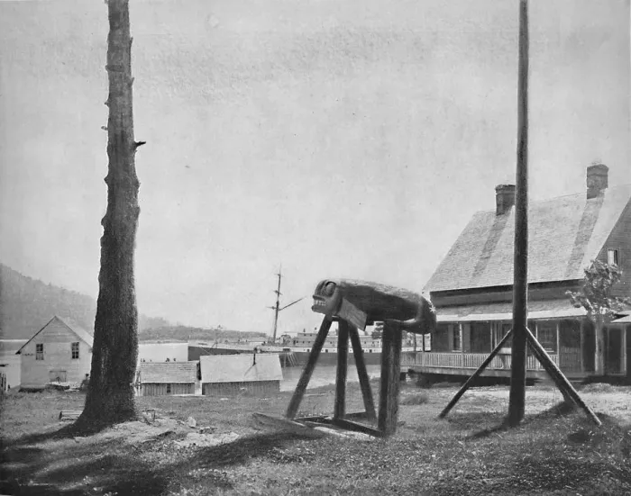 Framed Print : Fort Wrangel, Alaska, c1897. Creator: Unknown Framed Print : Fort Wrangel, Alaska, c1897. Creator: Unknown