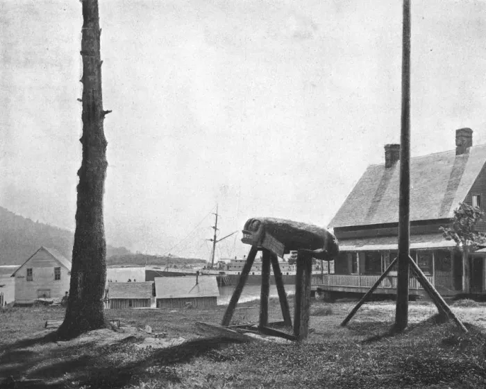 Framed Print : Fort Wrangell, Alaska, USA, c1900. Creator: Unknown Framed Print : Fort Wrangell, Alaska, USA, c1900. Creator: Unknown
