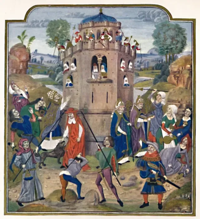 Framed Print : The Forteresse De La Foy. (MS. Roy. 17 F. vi), 1903 Framed Print : The Forteresse De La Foy. (MS. Roy. 17 F. vi), 1903