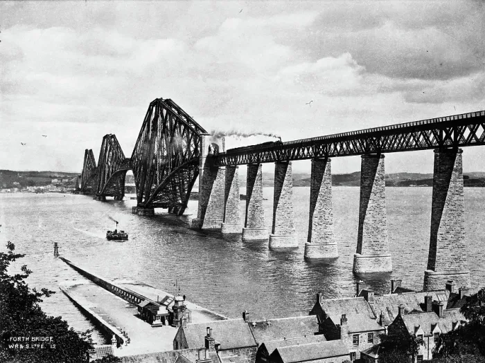 Framed Print : Forth Bridge, Edinburgh, Scotland, 1900. Creator: Unknown Framed Print : Forth Bridge, Edinburgh, Scotland, 1900. Creator: Unknown