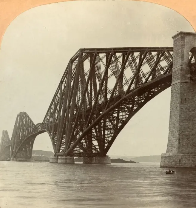 Framed Print : Forth Bridge, Scotland, 1897. Creator: Keystone View Company