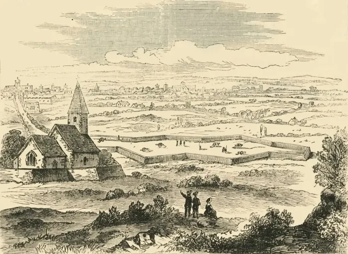 Framed Print : Fortifications of Old St. Pancras, c1876. Creator: Unknown