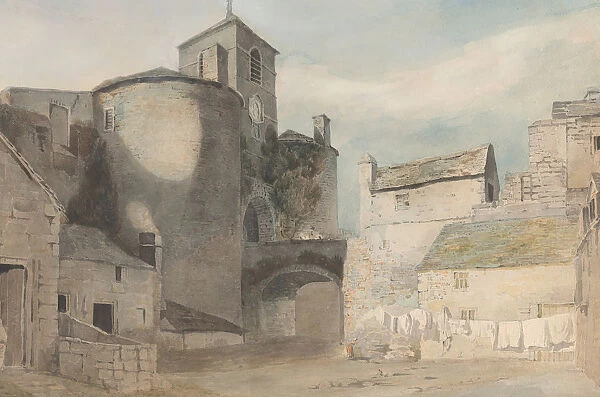 Fortified Entrance to a Welsh Town (East Gate of Caernarvon), ca. 1802