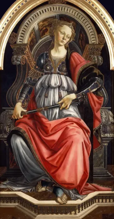 Framed Print : Fortitude. Found in the Collection of Galleria degli Uffizi, Florence