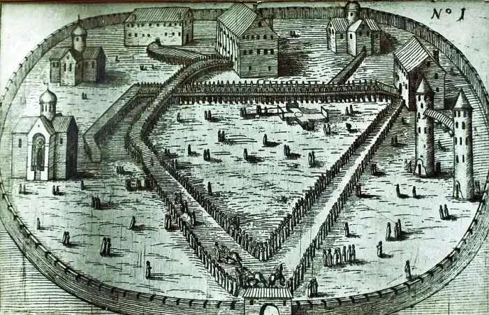 Framed Print : The Fortress in Alexandrovskaya village. Published by Jacob Ulfeldt, 1578 Framed Print : The Fortress in Alexandrovskaya village. Published by Jacob Ulfeldt, 1578