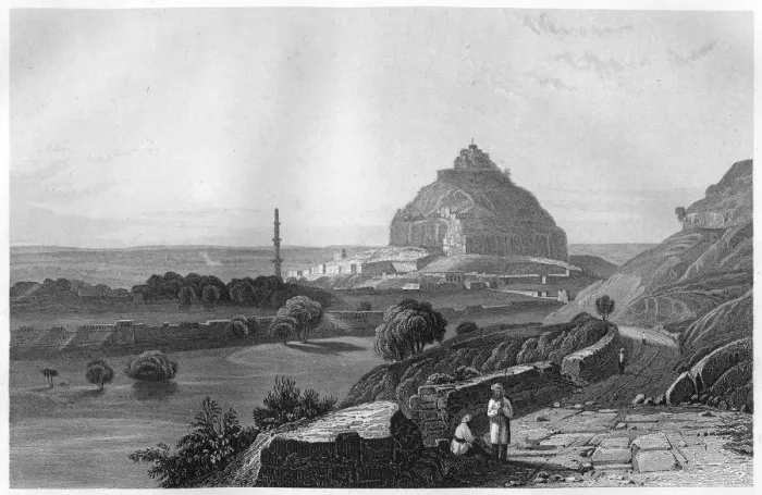Framed Print : The Fortress of Dowlatabad in the Deccan Plateau, India, c1860 Framed Print : The Fortress of Dowlatabad in the Deccan Plateau, India, c1860