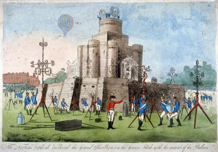 Framed Print : Fortress in Green Park, Westminster, London, 1814 Framed Print : Fortress in Green Park, Westminster, London, 1814