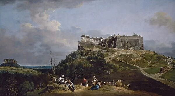 The Fortress of Königstein, 1756-1758. Creator: Bernardo Bellotto