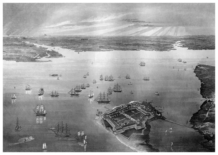 Framed Print : Fortress Monroe, Old Point Comfort, Virginia, 1862-1867. Artist: R Hinshelwood Framed Print : Fortress Monroe, Old Point Comfort, Virginia, 1862-1867. Artist: R Hinshelwood
