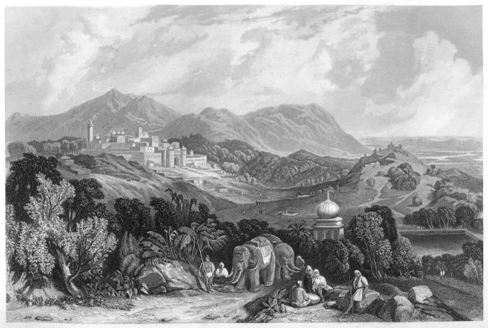 Framed Print : The fortress of Nahan in the dominion of Oude, India, c1860 Framed Print : The fortress of Nahan in the dominion of Oude, India, c1860
