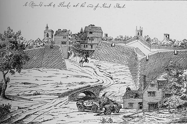 One of the Forts erected by the Parliament for the defence of London during the Civil War, c1808