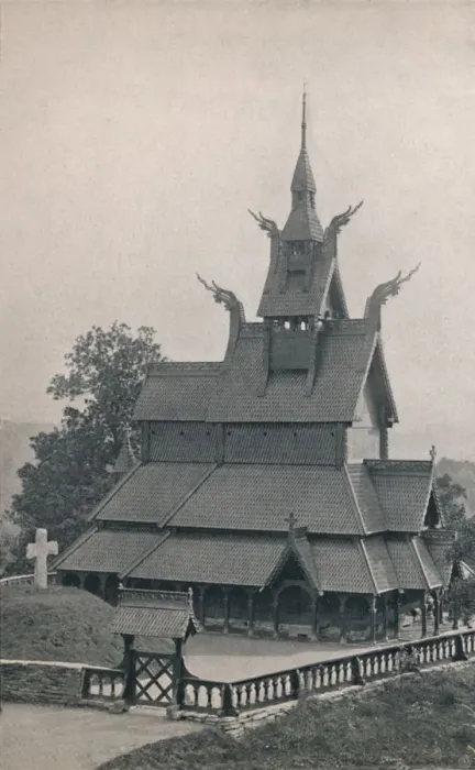 Framed Print : Fortun Timber Church, 1914. Creator: Unknown Framed Print : Fortun Timber Church, 1914. Creator: Unknown