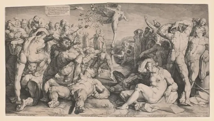 Framed Print : Fortune Distributing Her Gifts, 1590. Creator: Jan Muller Framed Print : Fortune Distributing Her Gifts, 1590. Creator: Jan Muller