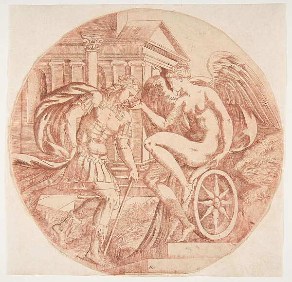 Fortune Making a Prince Drink, ca. 1543. Creator: Antonio Fantuzzi