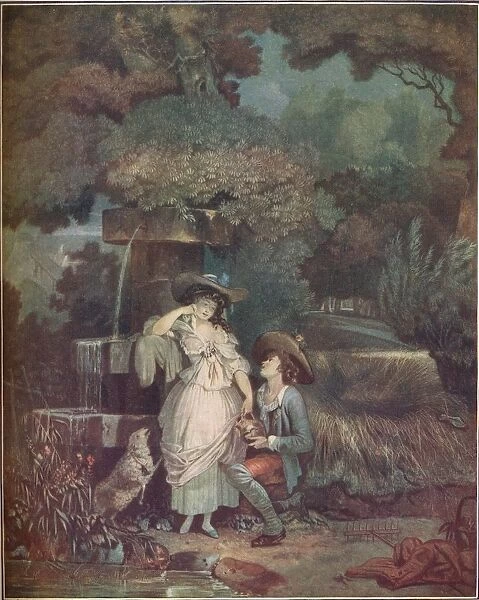 Fortune and Misfortune, or The Broken Pitcher, 1787, (1909). Artist: Louis Philibert Debucourt