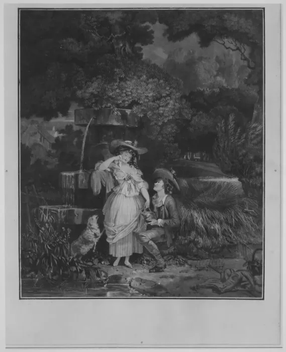 Framed Print : Fortune and Misfortune, or The Broken Pitcher, 1787 Creator: Philibert Louis Debucourt Framed Print : Fortune and Misfortune, or The Broken Pitcher, 1787 Creator: Philibert Louis Debucourt