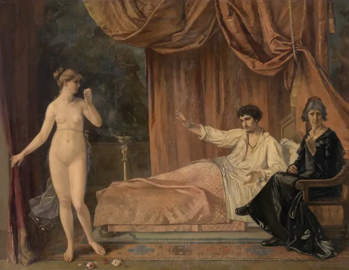 Framed Print : Fortune and Misfortune, mid-late 19th century. Creator: Eugene Smits Framed Print : Fortune and Misfortune, mid-late 19th century. Creator: Eugene Smits