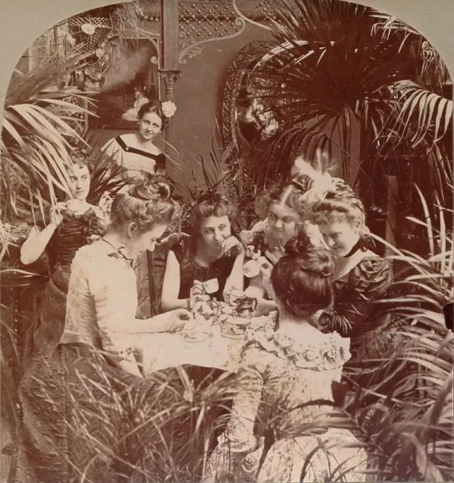 Framed Print : A Fortune in a Teacup, 1901 Framed Print : A Fortune in a Teacup, 1901