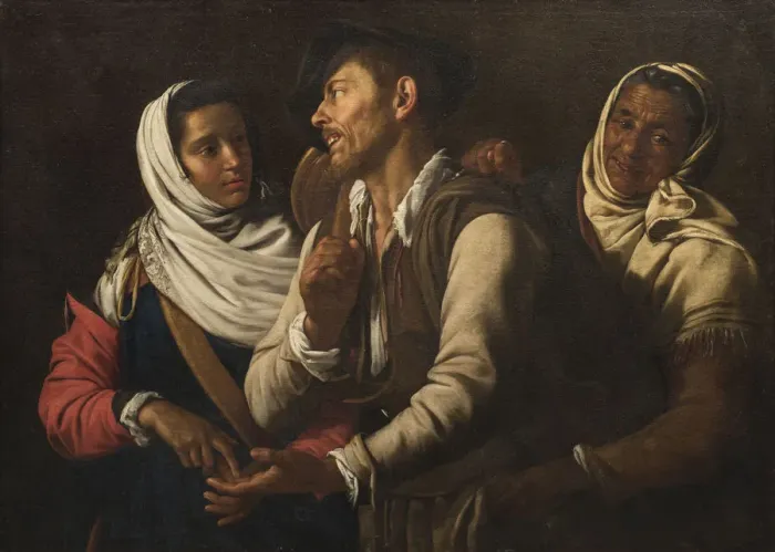 Framed Print : The Fortune Teller, 1617. Creator: Vouet, Simon (1590-1649) Framed Print : The Fortune Teller, 1617. Creator: Vouet, Simon (1590-1649)