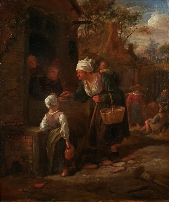Framed Print : The Fortune Teller, between 1646 and 1679. Creator: Jan Steen Framed Print : The Fortune Teller, between 1646 and 1679. Creator: Jan Steen