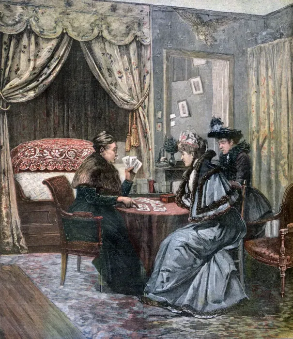 Framed Print : The Fortune Teller, 1892 Framed Print : The Fortune Teller, 1892