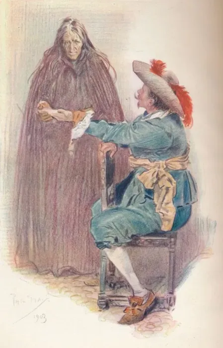 Framed Print : The Fortune-Teller, 1903, (1903). Artist: Philip William May Framed Print : The Fortune-Teller, 1903, (1903). Artist: Philip William May