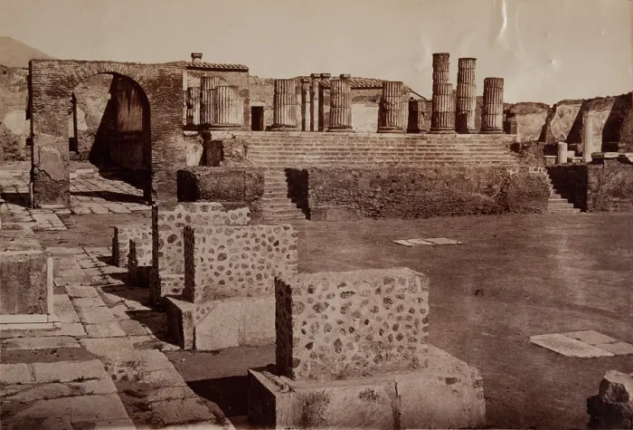 Framed Print : Forum, Pompeii, between 1880-1890. Creator: Giorgio Sommer Framed Print : Forum, Pompeii, between 1880-1890. Creator: Giorgio Sommer