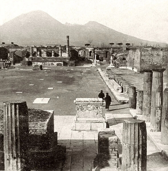 The forum of Pompeii, Italy, 1894