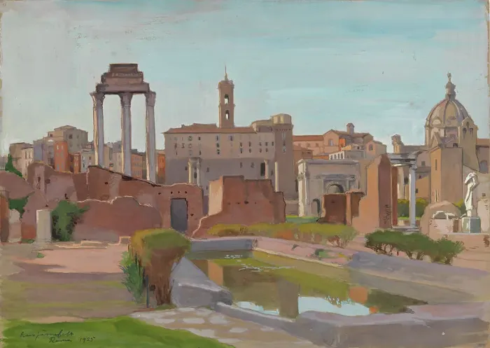 Framed Print : Forum Romanum, 1925. Creator: Eero Jarnefelt Framed Print : Forum Romanum, 1925. Creator: Eero Jarnefelt