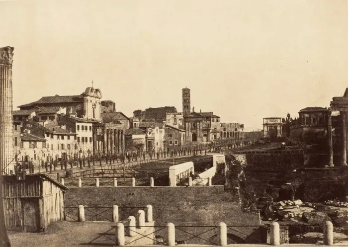 Framed Print : The Forum, Rome, 1853-56. Creator: Possibly by Jane Martha St. John Framed Print : The Forum, Rome, 1853-56. Creator: Possibly by Jane Martha St. John