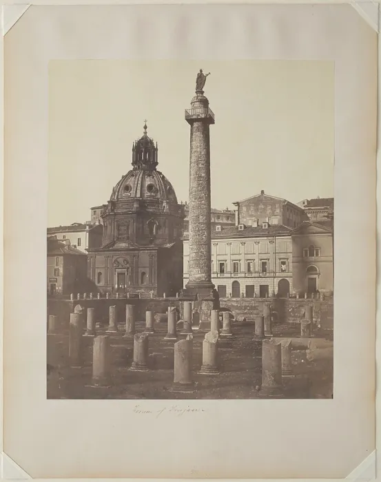 Framed Print : Forum of Trajan, between 1850 and 1870. Creator: Robert MacPherson Framed Print : Forum of Trajan, between 1850 and 1870. Creator: Robert MacPherson