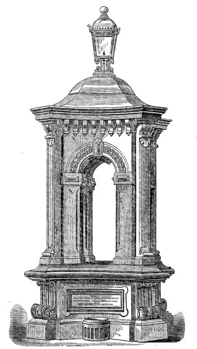 Framed Print : The Fothergill Memorial Fountain, 1862. Creator: Unknown Framed Print : The Fothergill Memorial Fountain, 1862. Creator: Unknown