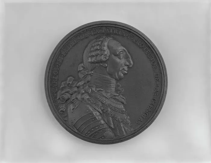 Framed Print : The Foundation of the Royal Academy of Mexico (image 1 of 2), 1778. Creator: Jerónimo Antonio Gil Framed Print : The Foundation of the Royal Academy of Mexico (image 1 of 2), 1778. Creator: Jerónimo Antonio Gil