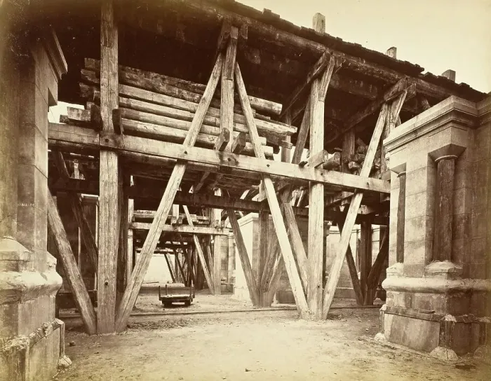 Framed Print : Foundations for Sacre-Coeur, c.1889. Creator: Louis-Emile Durandelle Framed Print : Foundations for Sacre-Coeur, c.1889. Creator: Louis-Emile Durandelle