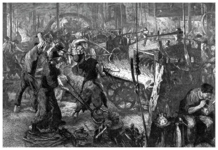 Framed Print : The Foundry, c1880-1882. Artist: W Manfield Framed Print : The Foundry, c1880-1882. Artist: W Manfield